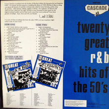 Carica l'immagine nel visualizzatore di Gallery, Various : 20 Great R&B Hits Of The 50's (LP, Comp)