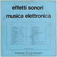 Carica l'immagine nel visualizzatore di Gallery, Unknown Artist : Effetti Sonori Musica Elettronica (LP, Mono)