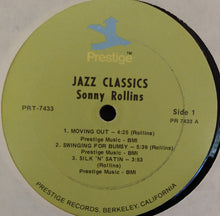 Carica l'immagine nel visualizzatore di Gallery, Sonny Rollins : Jazz Classics (LP, Album, RE, RM)