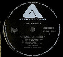 Carica l'immagine nel visualizzatore di Gallery, Eric Carmen : Change Of Heart (LP, Album)