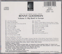 Carica l'immagine nel visualizzatore di Gallery, Benny Goodman Featuring Jimmy Rushing, Zoot Sims, Roland Hanna : Benny Goodman Yale Archives: Volume 3: Big Band In Europe (CD, Album)