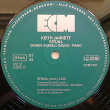 Carica l'immagine nel visualizzatore di Gallery, Keith Jarrett, Dennis Russell Davies : Ritual (LP, Album)