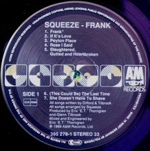 Carica l'immagine nel visualizzatore di Gallery, Squeeze (2) : Frank (LP, Album)