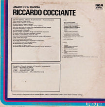 Carica l'immagine nel visualizzatore di Gallery, Riccardo Cocciante : Amare Con Rabbia (LP, Comp)