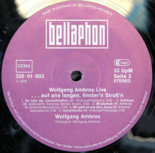 Carica l'immagine nel visualizzatore di Gallery, Wolfgang Ambros : Live (...Auf Ana Langen, Finster'n Stroß'n) (2xLP, Album, RE)