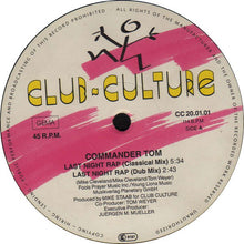 Carica l'immagine nel visualizzatore di Gallery, Commander Tom : Last Night Rap (12")