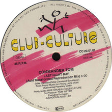 Carica l'immagine nel visualizzatore di Gallery, Commander Tom : Last Night Rap (12")