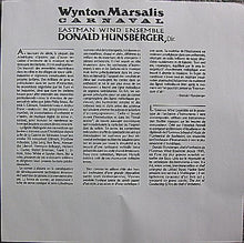 Carica l'immagine nel visualizzatore di Gallery, Wynton Marsalis, Eastman Wind Ensemble, Donald Hunsberger : Carnaval (LP, Album)