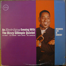 Carica l'immagine nel visualizzatore di Gallery, Dizzy Gillespie Quintet : An Electrifying Evening With The Dizzy Gillespie Quintet (LP, Album, RE)