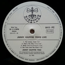Carica l'immagine nel visualizzatore di Gallery, The Jimmy Giuffre Trio Feat. Jim Hall / Bob Brookmeyer / Ralph Peña : Jimmy Giuffre Trios Live 1957-1958 (LP, Mono)