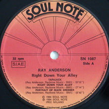 Carica l'immagine nel visualizzatore di Gallery, Ray Anderson : Right Down Your Alley (LP, Album)