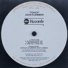 Carica l'immagine nel visualizzatore di Gallery, John Klemmer : Touch (LP, Album, Ltd, RE, RM, Pre)