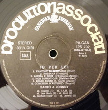Carica l'immagine nel visualizzatore di Gallery, Santo & Johnny : Io Per Lei (LP, Album, Gat)