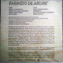 Carica l'immagine nel visualizzatore di Gallery, Fabrizio De Andre'* : Fabrizio De Andre' (LP, Album)