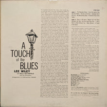 Carica l'immagine nel visualizzatore di Gallery, Lee Wiley With Billy Butterfield And His Orchestra : A Touch Of The Blues (LP, Mono)