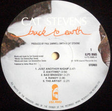 Carica l'immagine nel visualizzatore di Gallery, Cat Stevens : Back To Earth (LP, Album, Tex)