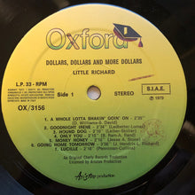Carica l'immagine nel visualizzatore di Gallery, Little Richard : Dollars, Dollars And More Dollars (LP, Comp)