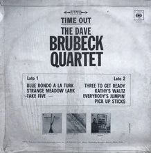Carica l'immagine nel visualizzatore di Gallery, The Dave Brubeck Quartet : Time Out (LP, Album, Mono, RE, CGD)