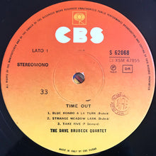 Carica l'immagine nel visualizzatore di Gallery, The Dave Brubeck Quartet : Time Out (LP, Album, Mono, RE, CGD)