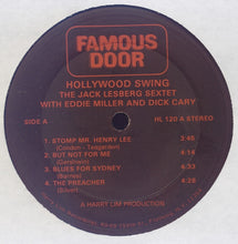 Carica l'immagine nel visualizzatore di Gallery, The Jack Lesberg Sextet With Eddie Miller (2) And Dick Cary : Hollywood Swing (LP)