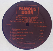 Carica l'immagine nel visualizzatore di Gallery, The Jack Lesberg Sextet With Eddie Miller (2) And Dick Cary : Hollywood Swing (LP)