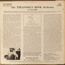 Carica l'immagine nel visualizzatore di Gallery, The Thelonious Monk Orchestra : At Town Hall (LP, Album, Mono)