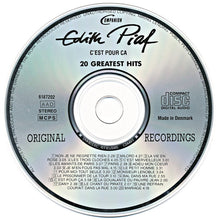 Carica l'immagine nel visualizzatore di Gallery, Edith Piaf : C'est Pour Ça - 20 Greatest Hits (CD, Comp)