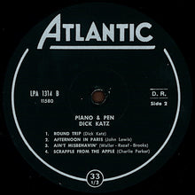 Carica l'immagine nel visualizzatore di Gallery, Dick Katz : Piano & Pen (LP, Album, Mono)