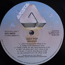 Carica l'immagine nel visualizzatore di Gallery, Iggy Pop : Soldier (LP, Album)
