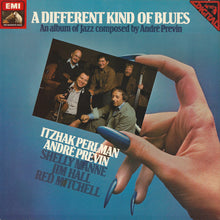 Carica l'immagine nel visualizzatore di Gallery, Itzhak Perlman, André Previn, Shelly Manne, Jim Hall, Red Mitchell : A Different Kind Of Blues (LP)