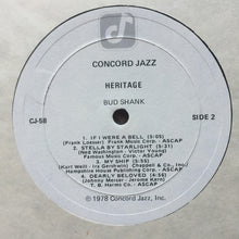 Carica l'immagine nel visualizzatore di Gallery, Bud Shank : Heritage (LP, Album, Whi)