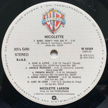 Carica l'immagine nel visualizzatore di Gallery, Nicolette Larson : Nicolette (LP, Album)