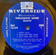 Carica l'immagine nel visualizzatore di Gallery, The Thelonious Monk Quartet : Misterioso (LP, Album, Mono)