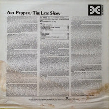 Carica l'immagine nel visualizzatore di Gallery, Art Pepper : The Late Show (LP, Album, Mono, RM)