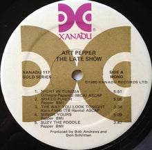 Carica l'immagine nel visualizzatore di Gallery, Art Pepper : The Late Show (LP, Album, Mono, RM)