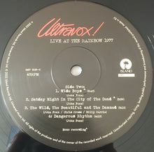 Carica l'immagine nel visualizzatore di Gallery, Ultravox : Live At The Rainbow 1977 (LP, Album, RSD, Mono)