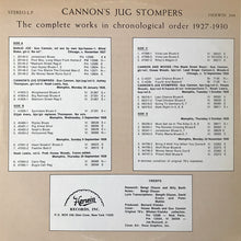 Carica l'immagine nel visualizzatore di Gallery, Cannon's Jug Stompers : The Complete Works In Chronological Order 1927-1930 (2xLP, Album, Comp)