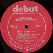 Carica l'immagine nel visualizzatore di Gallery, Hazel Scott : Relaxed Piano Moods (LP, Album, RE, RM)
