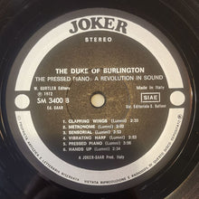 Carica l'immagine nel visualizzatore di Gallery, The Duke Of Burlington : The Pressed Piano: A Revolution In Sound (LP, RE)