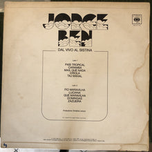 Carica l'immagine nel visualizzatore di Gallery, Jorge Ben : Dal Vivo Al Sistina (LP)