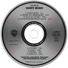 Carica l'immagine nel visualizzatore di Gallery, Prince : Dirty Mind (CD, Album, RE)