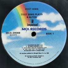 Carica l'immagine nel visualizzatore di Gallery, Zoot Sims : Zoot Sims Plays Four Altos (LP, Album, Mono, RE, Glo)