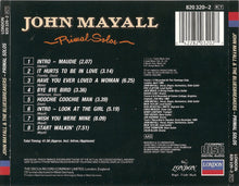 Carica l'immagine nel visualizzatore di Gallery, John Mayall : Primal Solos (CD, Album, RE, RM)