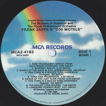Carica l'immagine nel visualizzatore di Gallery, Frank Zappa : 200 Motels (Original Motion Picture Soundtrack) (2xLP, Album, RE)