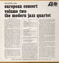 Carica l'immagine nel visualizzatore di Gallery, The Modern Jazz Quartet : European Concert Volume Two (LP, Album, Mono)