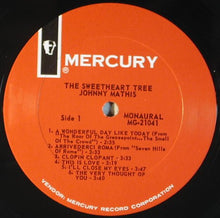 Carica l'immagine nel visualizzatore di Gallery, Johnny Mathis : The Sweetheart Tree (LP, Mono)