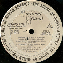Carica l'immagine nel visualizzatore di Gallery, The Jive Five Featuring Eugene Pitt : Here We Are! (LP, Album)