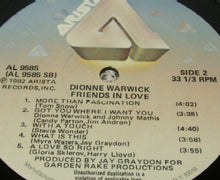 Carica l'immagine nel visualizzatore di Gallery, Dionne Warwick : Friends In Love (LP, Album)