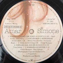Carica l'immagine nel visualizzatore di Gallery, Simone (3) : Amar (LP, Album)