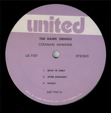 Carica l'immagine nel visualizzatore di Gallery, Coleman Hawkins : The Hawk Swings (LP, Album, RE)
